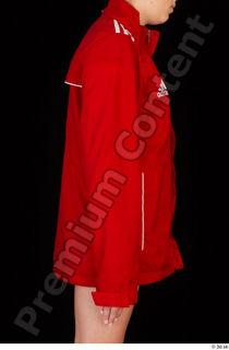 Ruby arm dressed red sports jacket upper body 0006.jpg